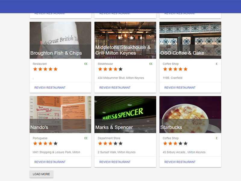 Restaurant Reviewer project image